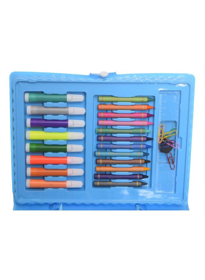 Lion Design Assorted Coloring Supplies Bag Set Of 68 Pieces - Multi Color 