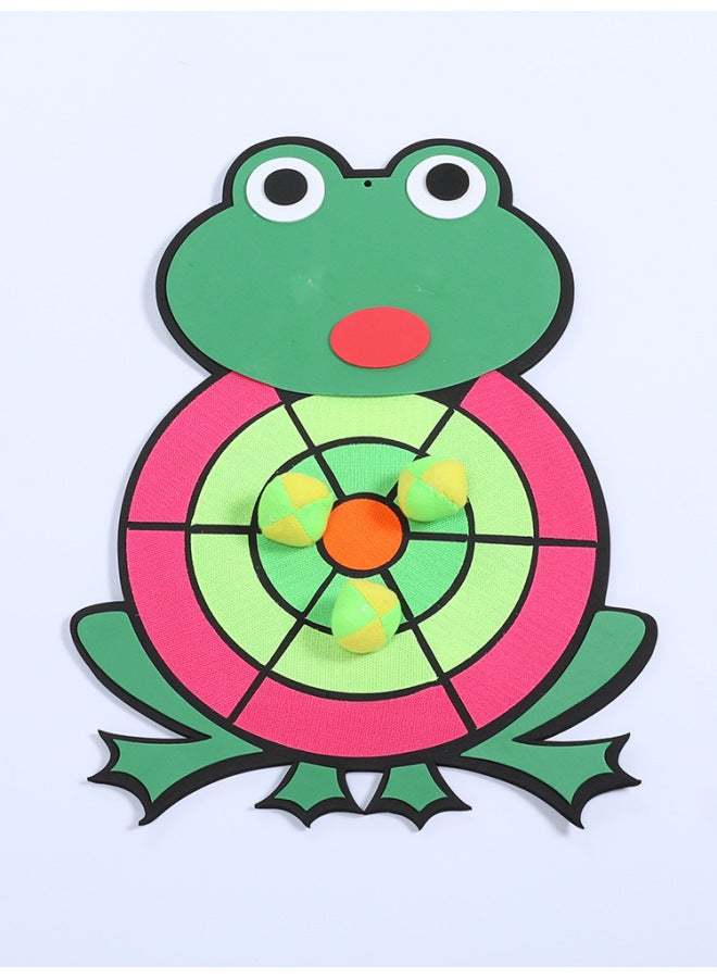 Children's Darts Sticky Ball Sticky Ball Throwing Sticky Target Ball Outdoor Parent-child Toy Indoor Suction Cup Sticky Ball Throwing Ball-Color:Miss Medium Goat With 3 Small Ball Diameter 26cm - Image 5