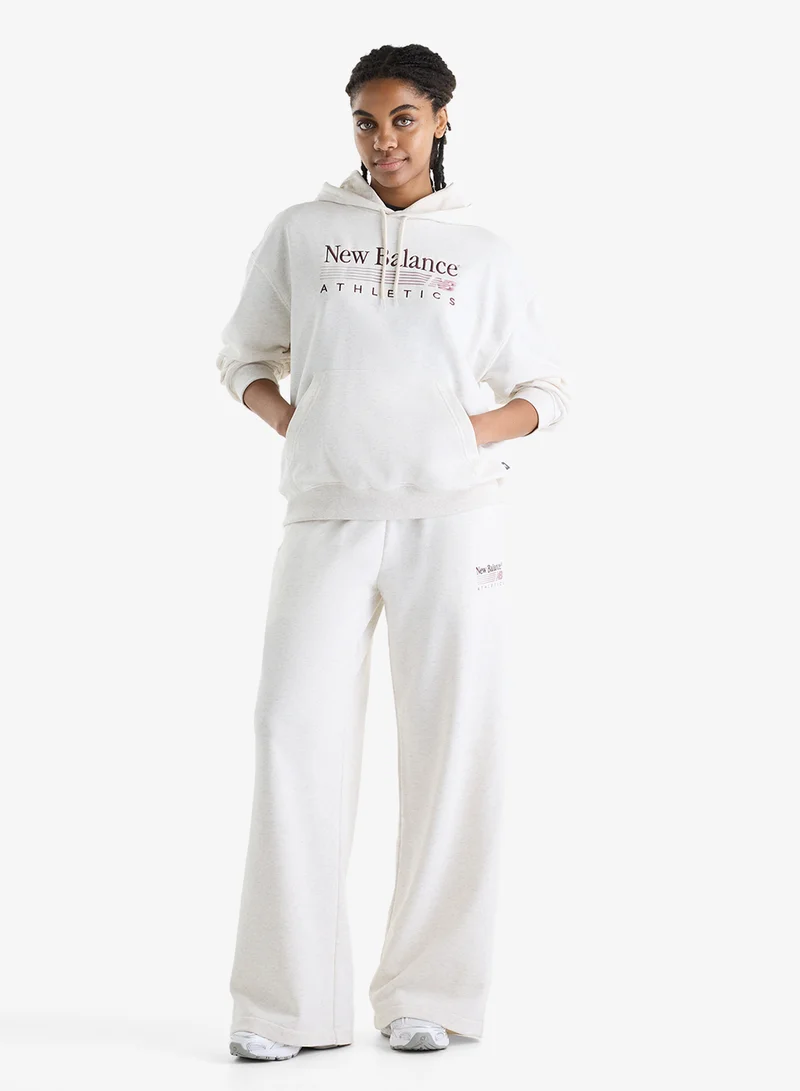 New Balance LINEN HEATHER (LIT) Trackside French Terry Sweatpants for Women | Best Price UAE
