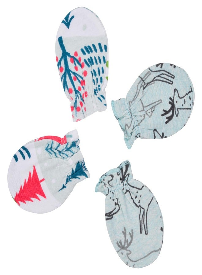 NAVYZONE Navy Zone Baby Elastic Mittens, Hand Gloves (Cotton Hosiery) for New Born Baby 0-12 Months (Pack of 2) - Image 4
