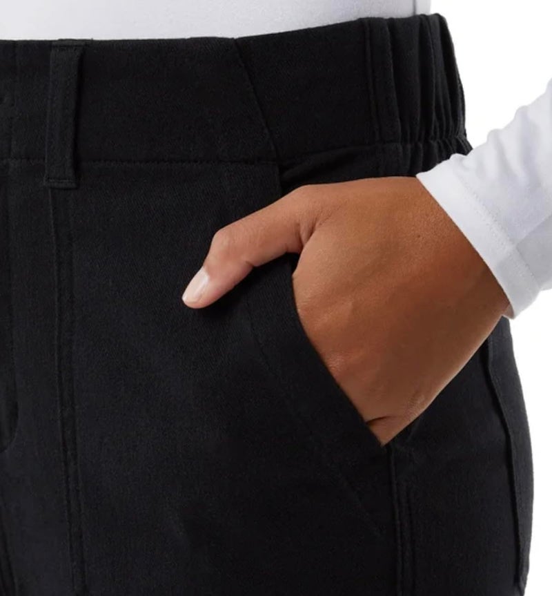 32 Degrees Cool Women's Stretch Twill Ankle Length Cropped Pant (US, Alpha, Small, Regular, Regular, Black) - Image 4