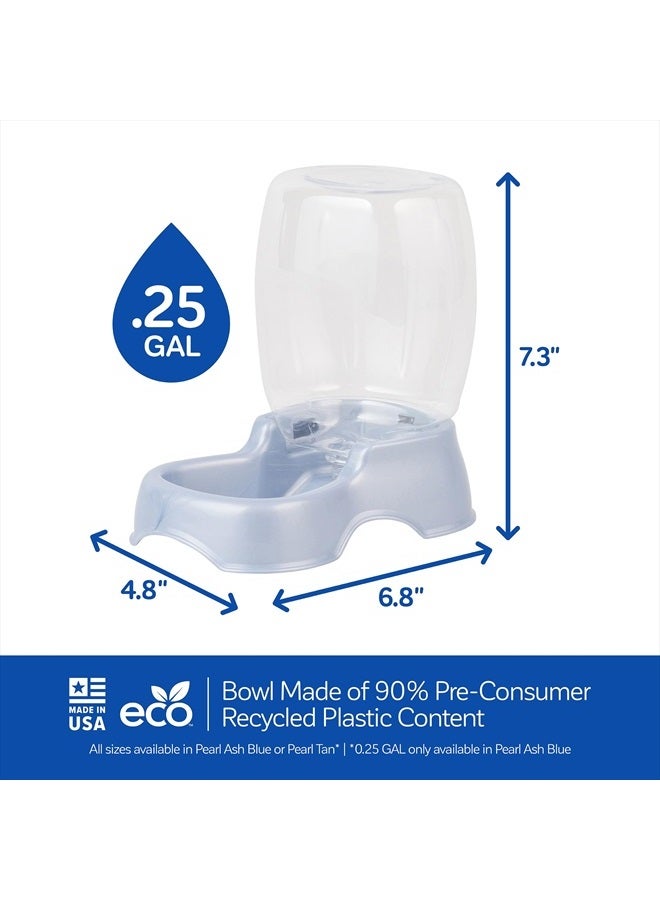 Petmate Pet Cafe Waterer Cat and Dog Water Dispenser, pearl silver gray, 0.25 GAL (24436) - Image 3