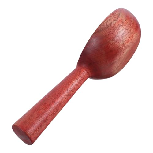 KICHOUSE Household Wooden Soup Spoon 7.08 Inch Multi-Function Kitchen Ladle for Cooking Serving Soup Rice Scoop and Dessert Use with Short Handle - Image 5