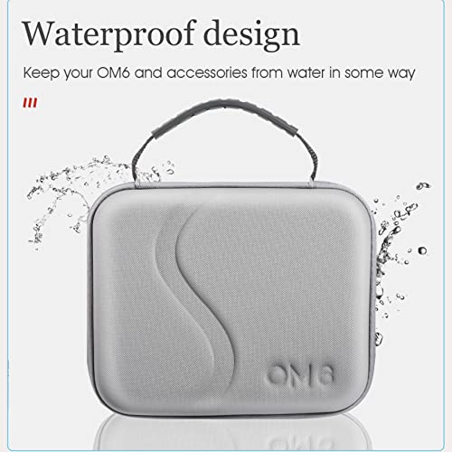Careflection PU shoulder Case for DJI OM 6 OSMO Mobile 5 Carry bag Holds Gimbal ,Phone ,Charger,Cables,Combo Kits ,Grip Tripod - Dust & Water proof : Protective Travel Hand Bag Storage Suit case-5 Years Warranty - Image 2