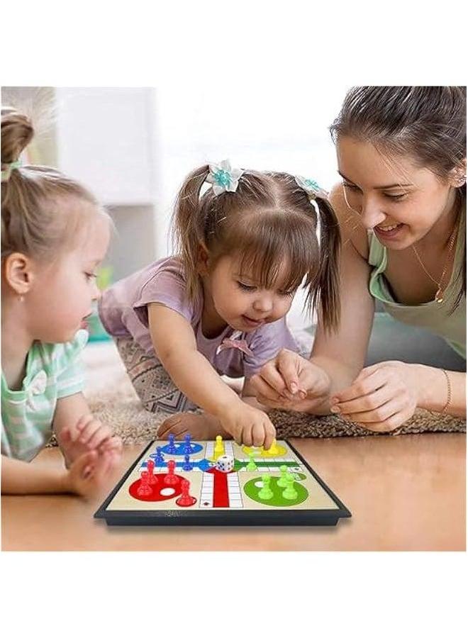 Magnetic Ludo Travel Board Game Set, Folding Design and Light-Weight, Gift for Kids Adults (8 inches) - Image 5