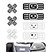 winterrock 7PCS Car Bandage Stickers Funny Cartoon Auto Bandage Decal with 2 Shapes Waterproof Vinyl Bandage Sticker for Car Damage Cute Band Aid Decals Universal Auto Exterior Decoration Black - Image 2