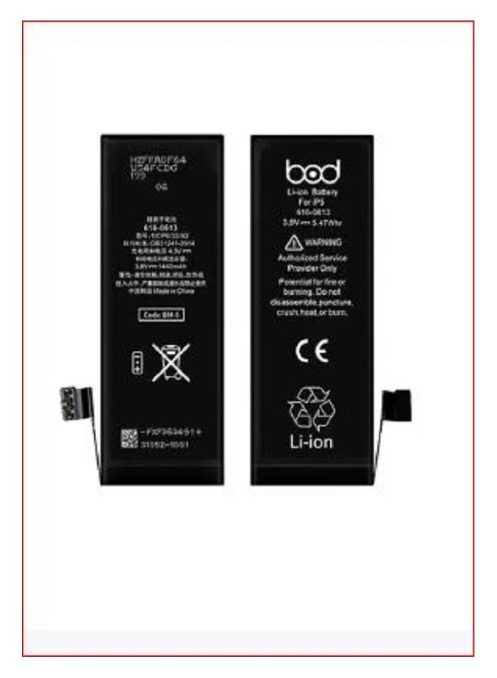 BOD 1440 mAh Battery For IPhone 5 Black - Image 1