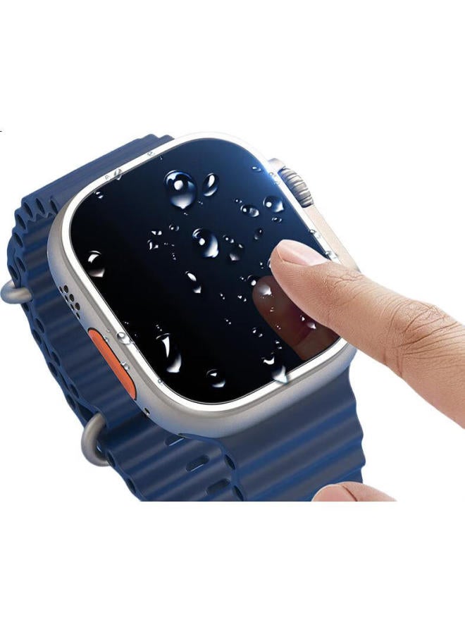 Mssm [2-Pack Screen Protector] For Apple Watch Ultra 2, Full Coverage Tempered Glass Film For Apple Iwatch Ultra, 49Mm Anti-Scratch Hd Screen Protector - Image 3
