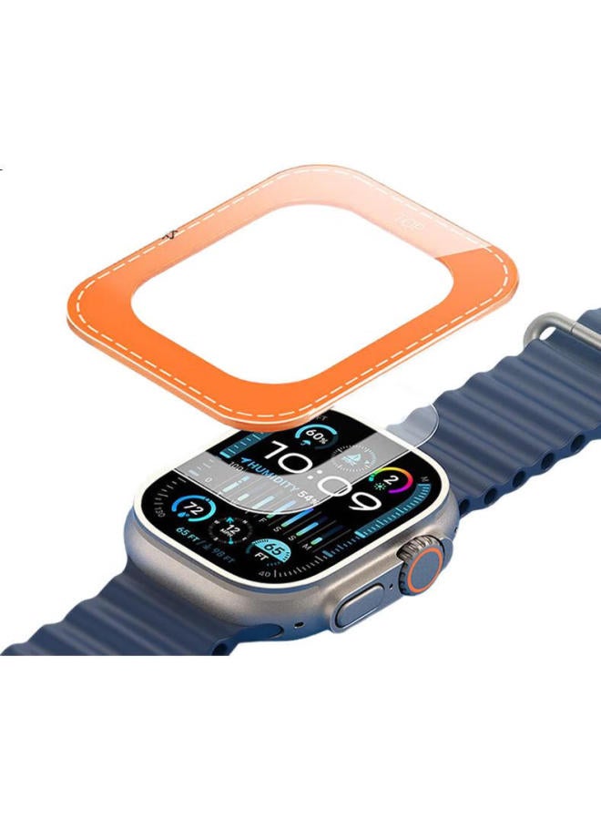 Mssm [2-Pack Screen Protector] For Apple Watch Ultra 2, Full Coverage Tempered Glass Film For Apple Iwatch Ultra, 49Mm Anti-Scratch Hd Screen Protector - Image 2