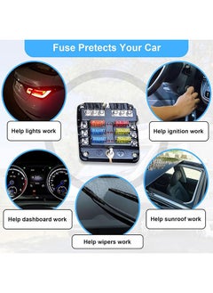 MVAQKLM  Car Fuse Assortment Kit, 160 Mini Blade Fuses Automotive + 90 Standard Auto Fuses + 50 Micro Fuse + Fuse Puller, for Car/RV/Truck/Motorcycle(2Amp 3A 5A 7.5A 10A 15A 20A 25A 30A 35A 40A)  - Image 4