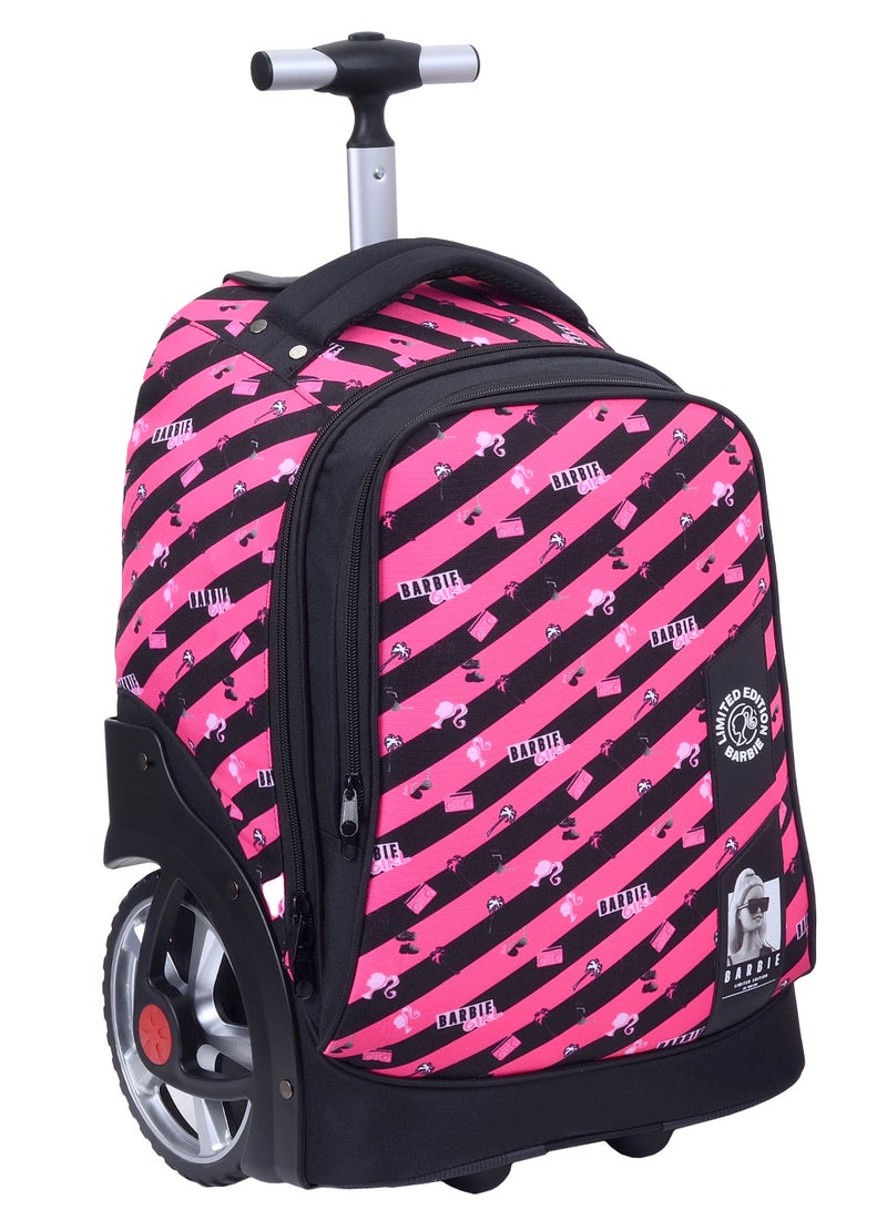 Barbie عربة باربي الكبيرة - مجموعة حقائب بعجلات 3 قطع - حقيبة غداء وعلبة أقلام - Image 2