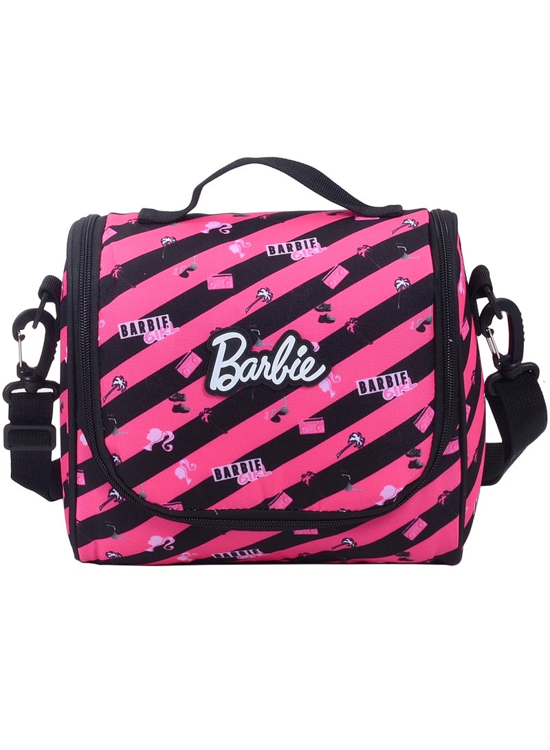 Barbie عربة باربي الكبيرة - مجموعة حقائب بعجلات 3 قطع - حقيبة غداء وعلبة أقلام - Image 4