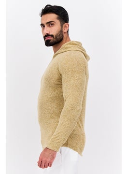 Civil Society Men Heather Long Sleeves Hoodie, Gold  - Image 3