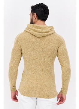 Civil Society Men Heather Long Sleeves Hoodie, Gold  - Image 2