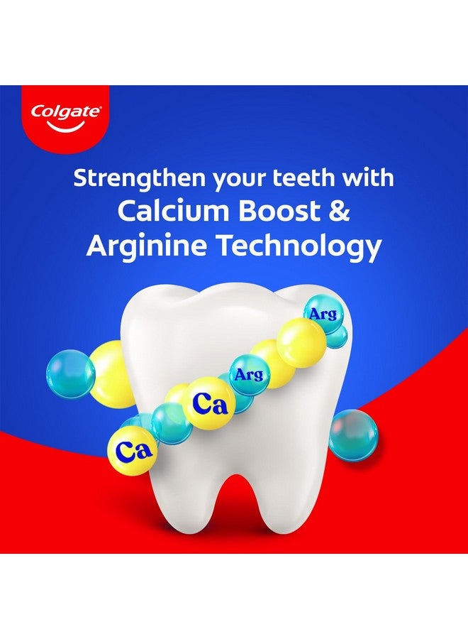 Colgate Strong Teeth Toothpaste, 300g, India's No: 1 Toothpaste Brand, Calcium-boost Tooth Paste for 2X Stronger Teeth, Whitens Teeth, Fresh Breath & Prevents cavities (Combo Pack Offer) - Image 5