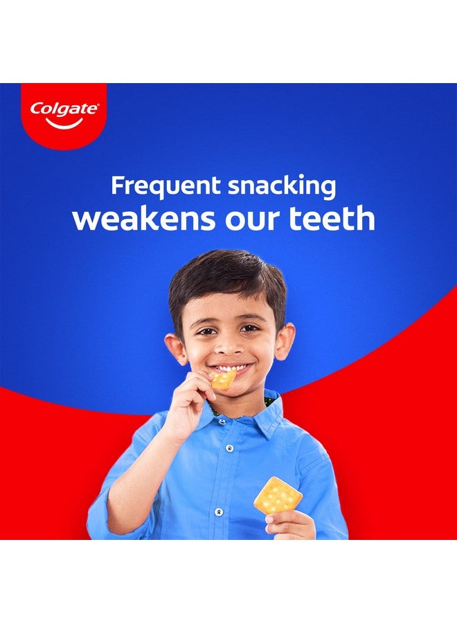 Colgate Strong Teeth Toothpaste, 300g, India's No: 1 Toothpaste Brand, Calcium-boost Tooth Paste for 2X Stronger Teeth, Whitens Teeth, Fresh Breath & Prevents cavities (Combo Pack Offer) - Image 2