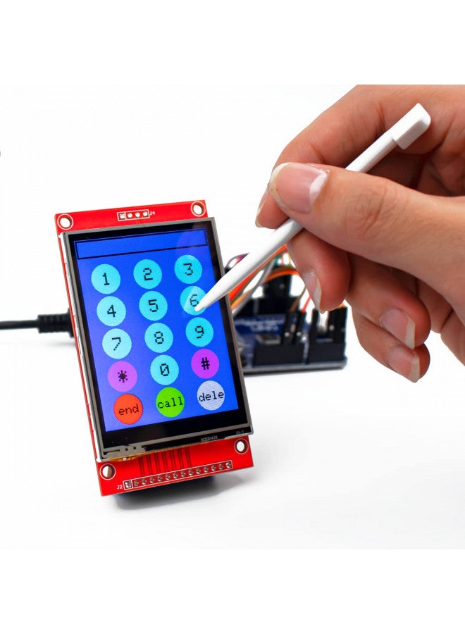 Hosyond 2.8 Inches TFT LCD Touch Screen Shield Display Module 320x240 SPI Serial ILI9341 with Touch Pen Compatible with Arduino R3/Mega2560 Development Board - Image 3