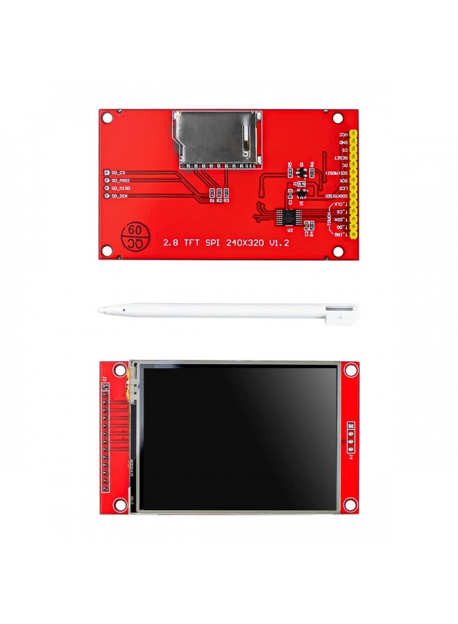 Hosyond 2.8 Inches TFT LCD Touch Screen Shield Display Module 320x240 SPI Serial ILI9341 with Touch Pen Compatible with Arduino R3/Mega2560 Development Board - Image 2