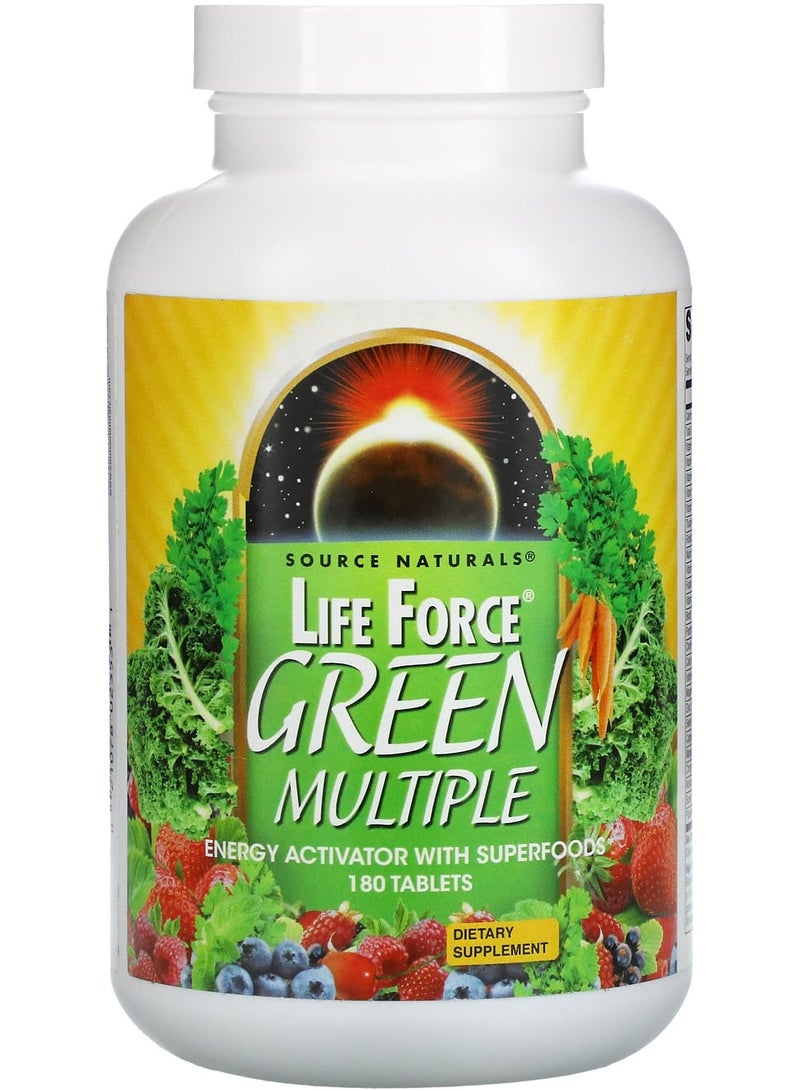 Source Naturals Life Force, Green Multiple, 180 Tablets