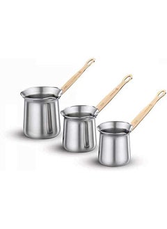 Korkmaz Coffee Pot Silver Set 3 Pieces A1233  - Image 1