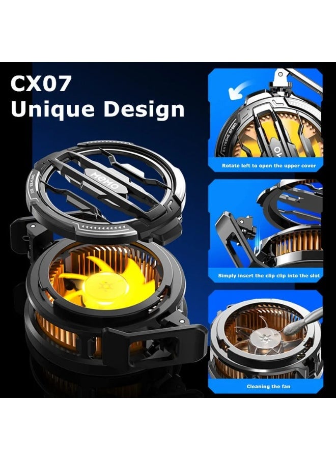 NEW Magnetic/Back-clip 2 IN 1 Mobile Phone Semiconductor Cooling Fan Radiator CX07 for Game Cooler