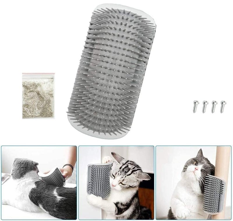 Pups&Pets Cat Self Groomer Wall Corner Groomers Soft Grooming Brush Massage Combs for Short Long Fur Cats, massager for scratching and itching, for Kitten Puppy (Pack Of One) - Image 3