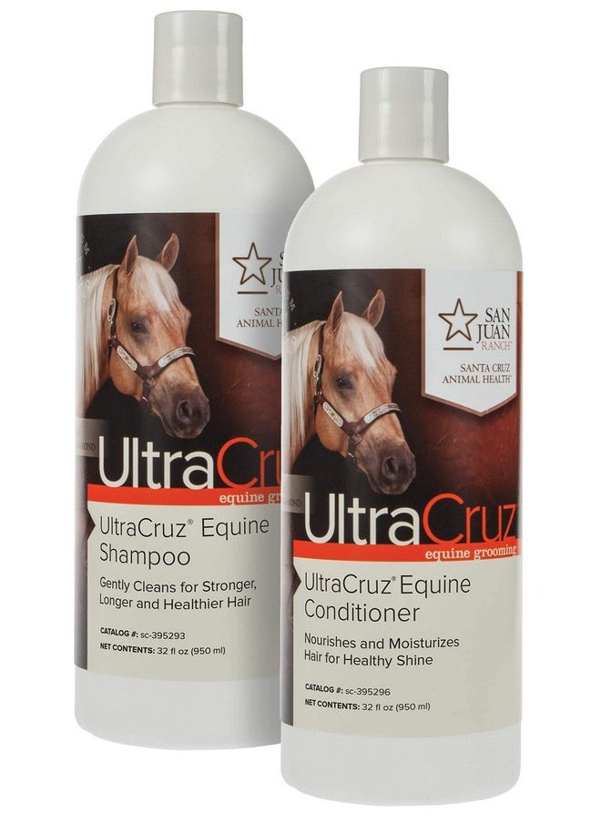 UltraCruz UltraCruz - sc-516936 Equine Horse Shampoo and Conditioner Bundle, 32 oz Each  - Image 1