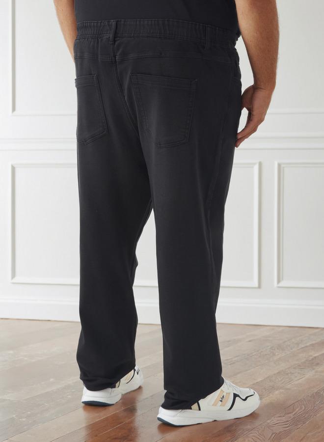 ماكسيم جينز رجالي بخصر مرن بقصة عادية وجيوب - Image 3