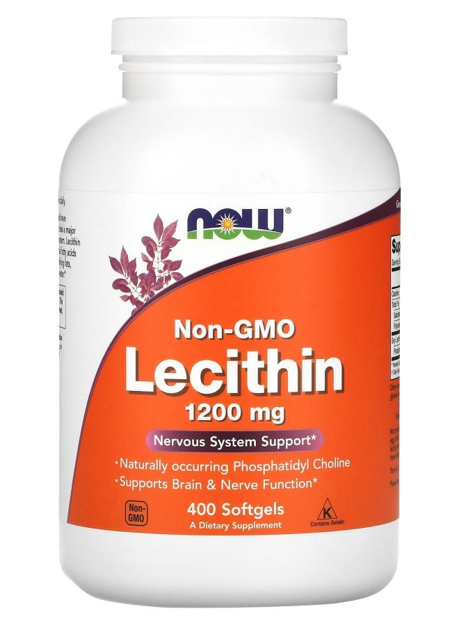 now Non-GMO Lecithin 1200 mg 400 Softgels
