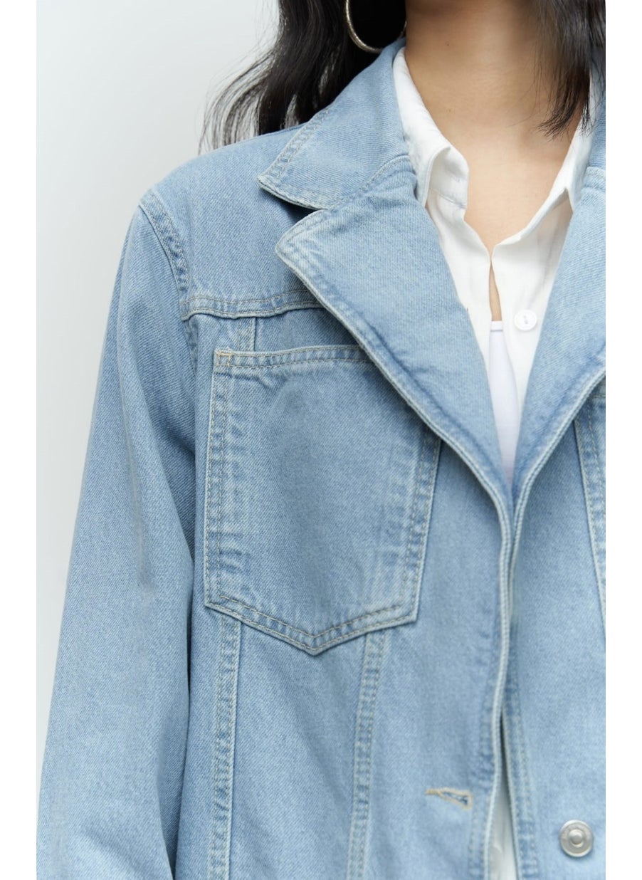 Collection Charleston Blue Blazer Jean Jacket - pzsku/ZE57F3D5D05FE51F9AC12Z/45/_/1741093318/15232702-c704-44e1-9490-12f15b0cfa50