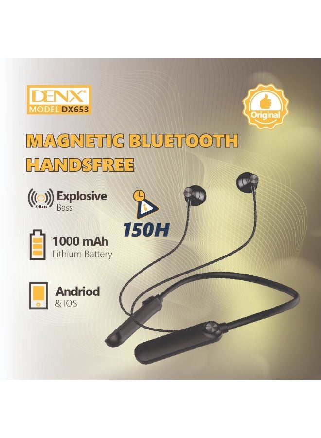 Denx DX653 Magnetic Wireless Headphones – 5.4 Channel, 150H Battery, Active Noise Cancellation - Image 2
