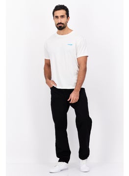 Wrangler Men Crew Neck Short Sleeve Brand Logo T-Shirt, White  - Image 4