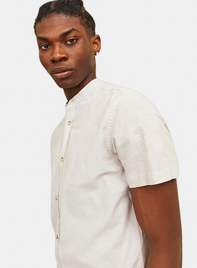 JACK & JONES Jjesummer Band Linen Blend Shirt Ss Sn - Image 2