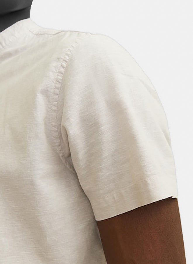 JACK & JONES Jjesummer Band Linen Blend Shirt Ss Sn - Image 5