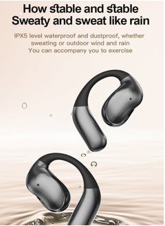 OULIYO Bluetooth Earphone 5.4,Smart Touch Screen Wireless Bluetooth Headphone for Sport Bluetooth Headset,Color Touch Screen +anc+enc Dual Noise Reduction,Ultra-Long Battery Life,Leather Texture  - Image 3