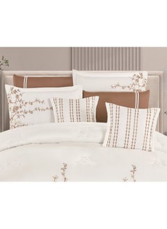 Xi Duo Duo Nephrine quilt set, microfiber embroidered bedspread, consisting of 8 pieces, king size quilt, 240 x 260 cm.  - Image 2