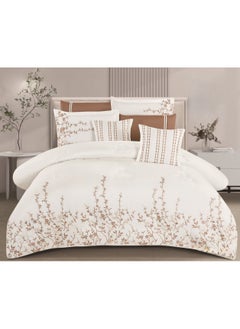 Xi Duo Duo Nephrine quilt set, microfiber embroidered bedspread, consisting of 8 pieces, king size quilt, 240 x 260 cm.  - Image 1