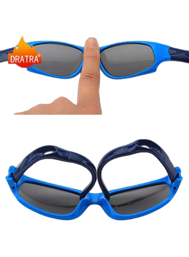DRATRA Kids Polarized Sunglasses Uv Protection Silicone Frame Boys Girls Baby Sun Glasses Outdoor Sports Cycling - Image 3