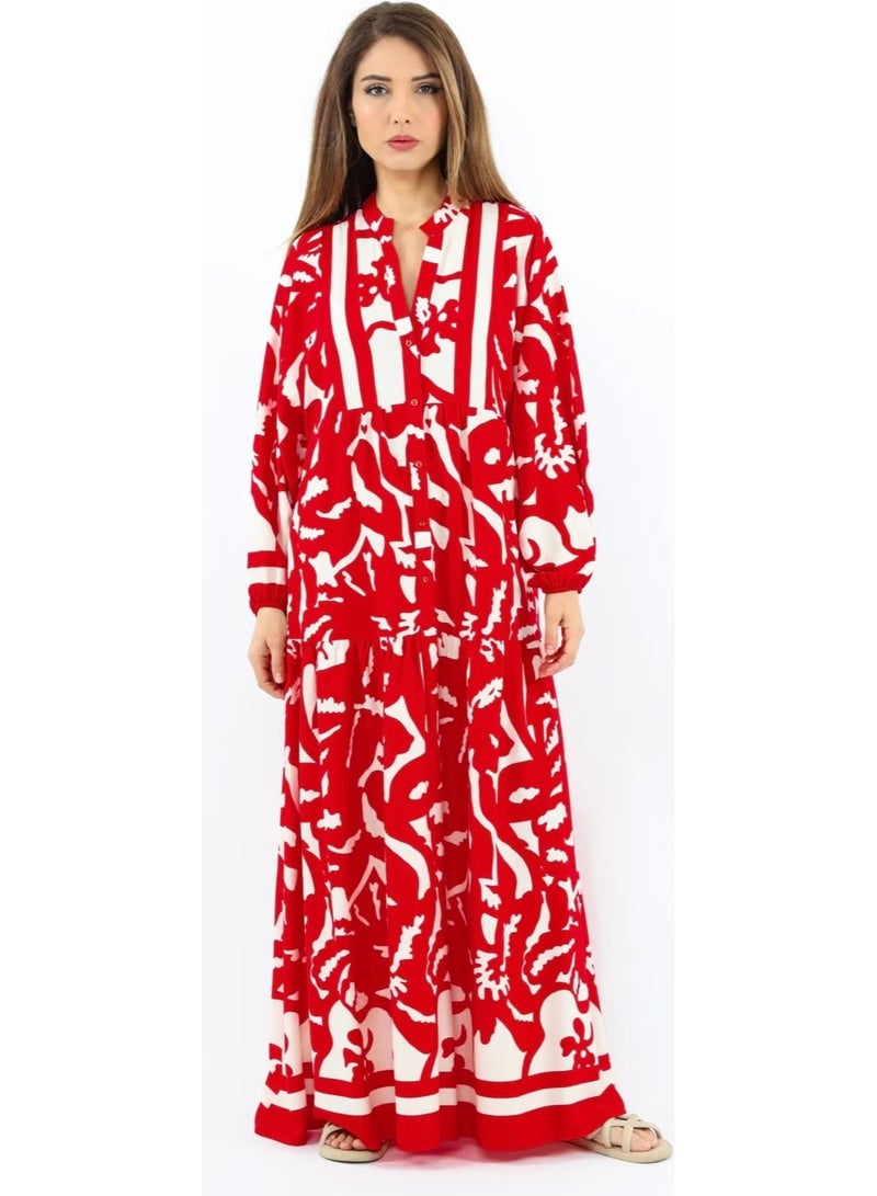 Ritnice Printed Maxi Dress - Image 1