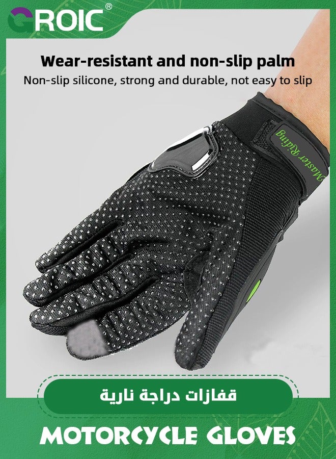 GROIC Motorcycle Gloves,Touchscreen Motocross Dirt Bike Riding Gloves,Motorcycle Motorbike Powersports Racing Gloves,Anti-slip with Good Grip Hard Knuckles Protection Gloves - Image 4