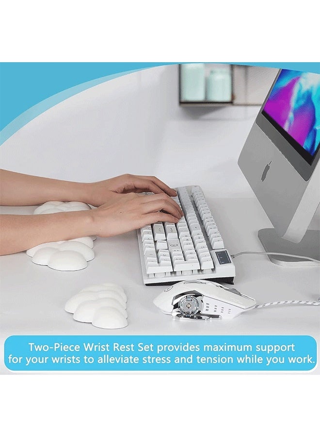 Wrist Rest For Keyboard & Mouse, Memory Foam Material, Ergonomic Support, Comfortable Cushioning, Computer Office Use - Image 2