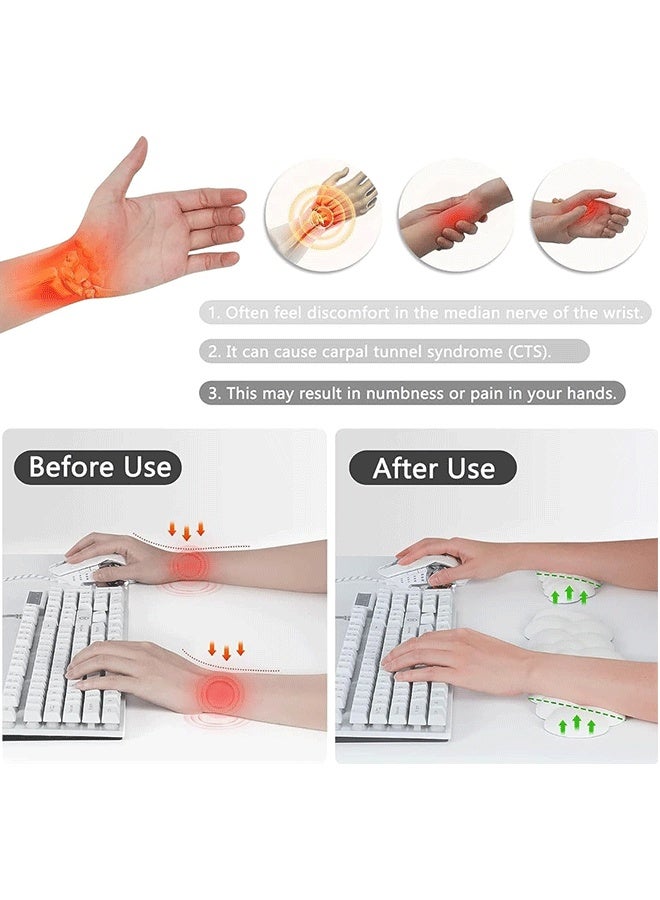 Wrist Rest For Keyboard & Mouse, Memory Foam Material, Ergonomic Support, Comfortable Cushioning, Computer Office Use - Image 4