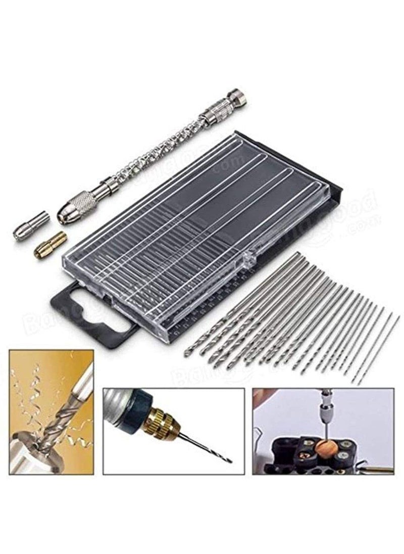 DIY Crafts Diy Crafts 10896 9115 Mini Hss Twist Drill Bit Set Tool Craft Case Multicolor 20 Piece  - Image 2