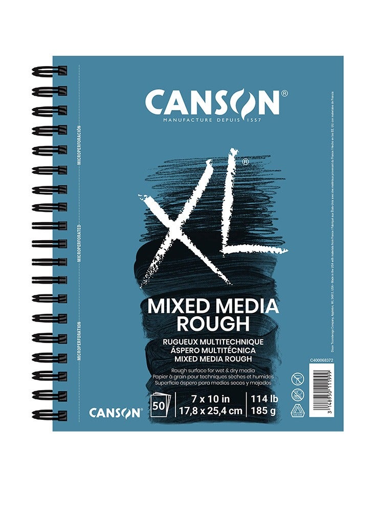 CANSON Canson XL Series Rough Mix Media,7" x 10" - 400068373