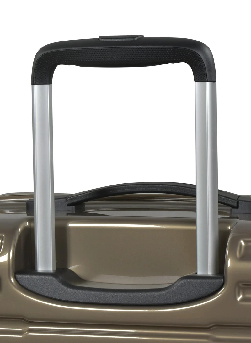 eminent Coffee Wheeled Unisex Hard Shell Trolley Luggage Set Makrolon Lightweight 4 Quiet Double spinner Wheel Suitcase with TSA lock KH53M Coffee Coffee  | Best Price UAE
