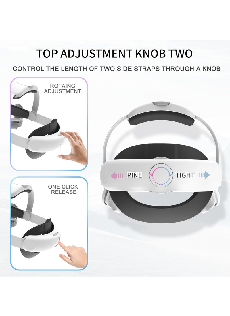 SYOSI Head Strap Compatible with Apple Vision Pro, Adjustable and Comfortable Strap Headband for Vision Pro, Replacement Head Strap Compatible, Replacement Head Strap for Vision Pro Accessories.  - Image 4