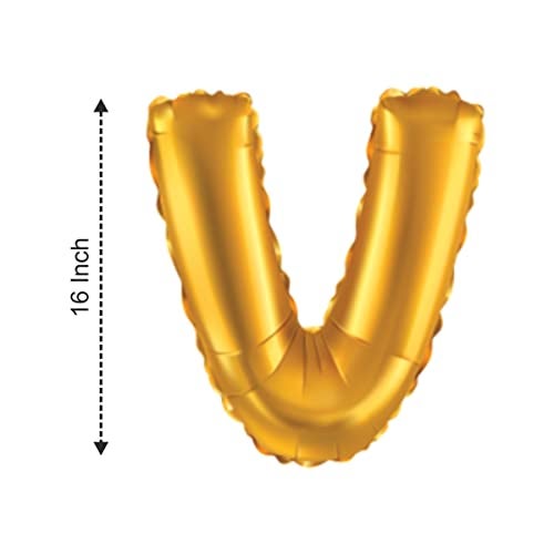 JUST PARTY Gold Letters Alphabets Foil Balloons for Birthday/Anniversary/Bachelorette/Wedding/Farewell & Other Ocassions, Make Your Own Custom Phrase - Image 3