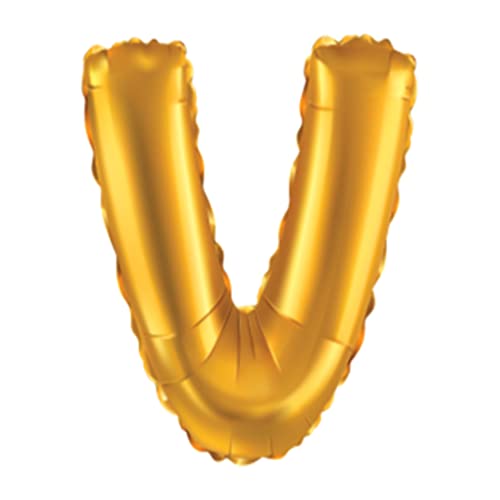 JUST PARTY Gold Letters Alphabets Foil Balloons for Birthday/Anniversary/Bachelorette/Wedding/Farewell & Other Ocassions, Make Your Own Custom Phrase - Image 1