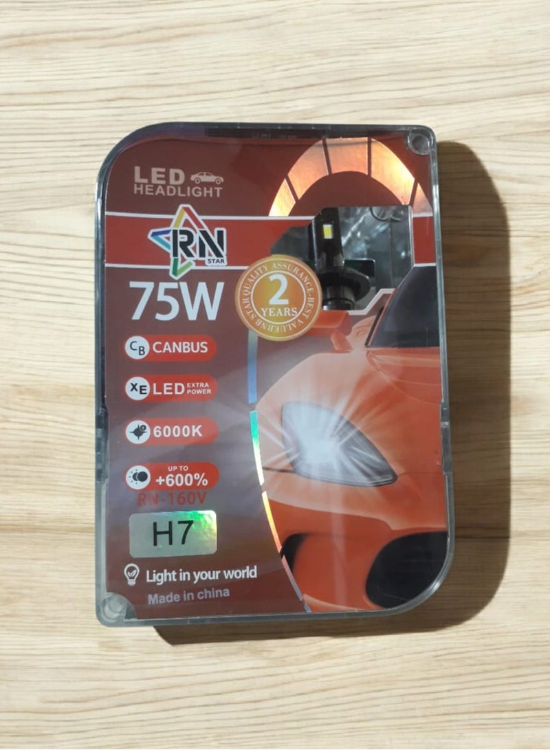 LED Headlight Kit - 75W - H7 - High-Quality Brightness and Performance for Vehicles by MT Best Buy - Image 1