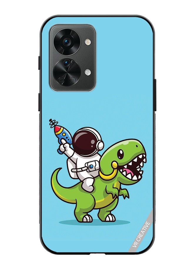 VR CREATIVE Protective Case Cover For OnePlus Nord 2T Dinosaure Design Multicolour - Image 1
